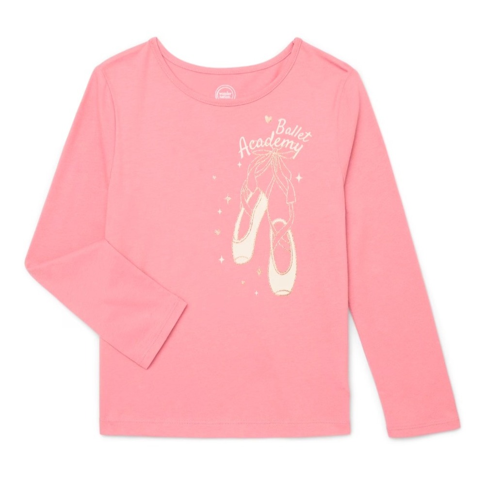 Girls Wonder nation long sleeve shirt size 5 pink